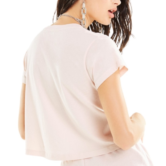 NWT Wildfox Good Side Crop Baby Tee Shirt - Picture 4 of 6